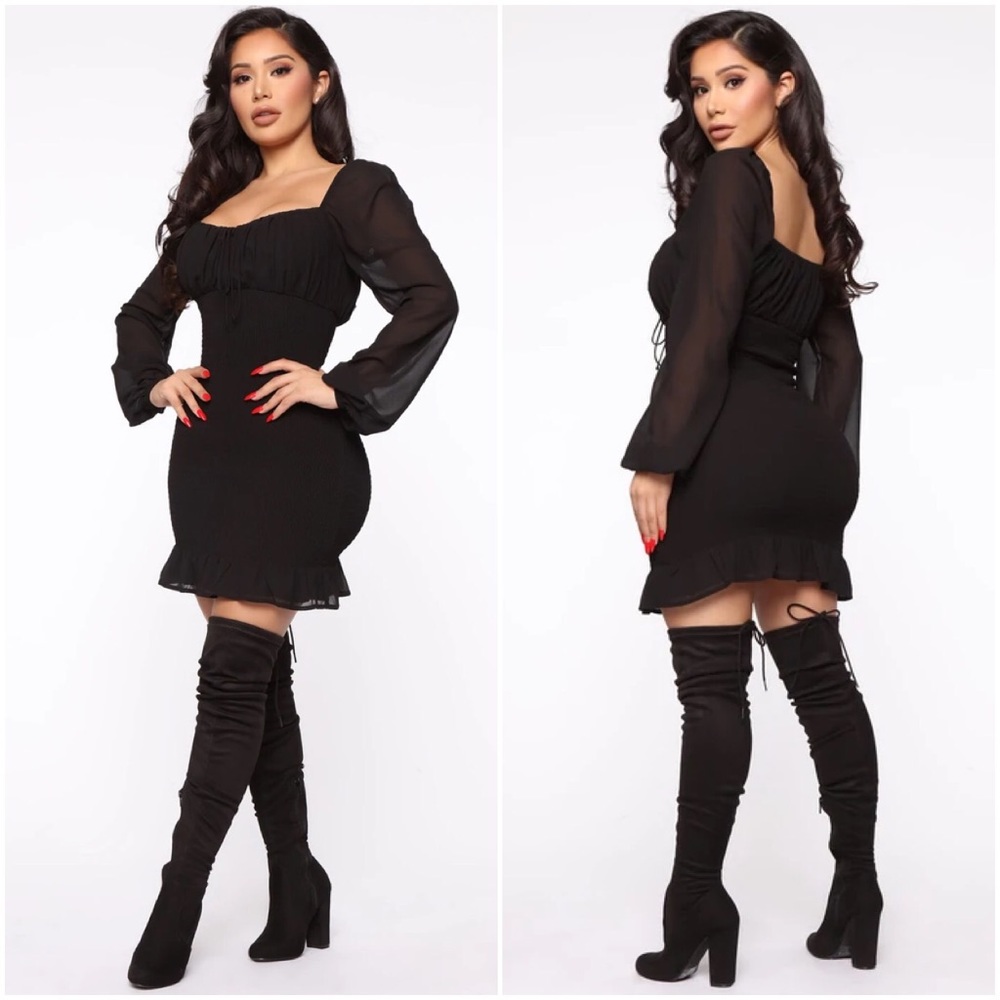 fashion nova babe alert smocked mini dress